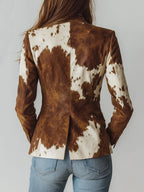 Manuela | Blazer con Stampa Animalier Vintage