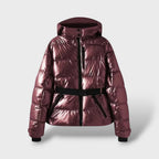 Chaqueta Acolchada con Cinturón Impermeable