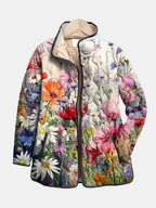 CLOE | Chaqueta Acolchada de Flores Campestres