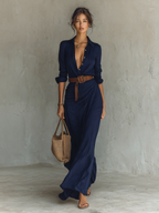 Éléonore | Vestido Camisero Elegante con Cinturón