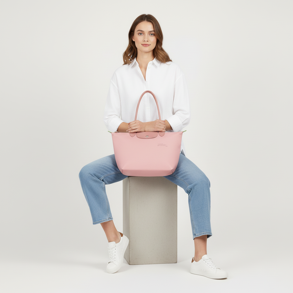 Bolso Grande Premium, Rosa Pétalo