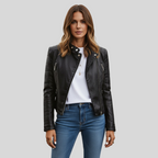 SANTANA™║Elegante chaqueta de cuero