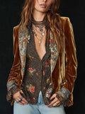 Marcela | Blazer de Patchwork con Estampado Floral Vintage