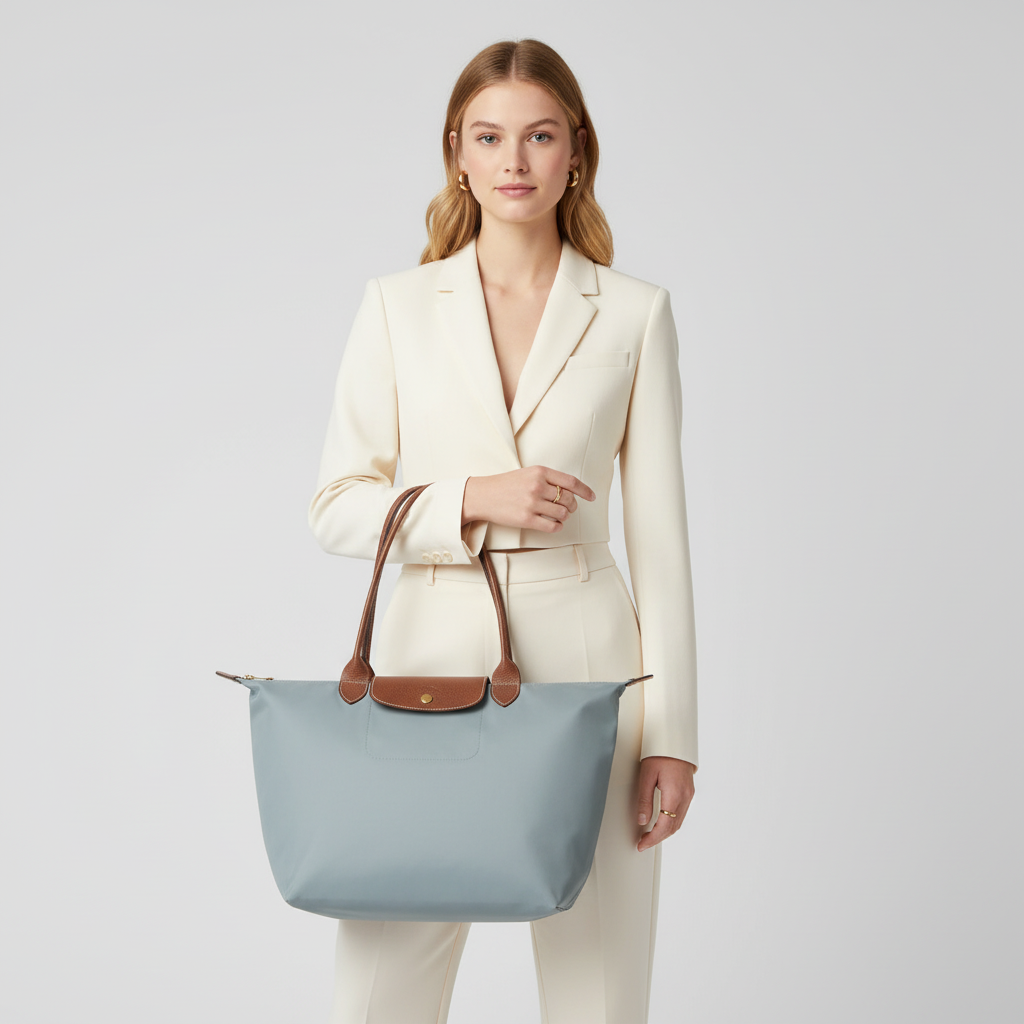 Bolso Grande Premium, Acero