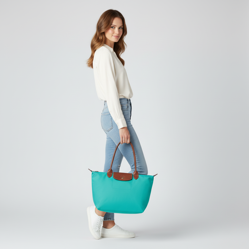 Bolso Grande Premium, Turquesa