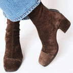 VICTORIA║Botas de tacón de punta cuadrada