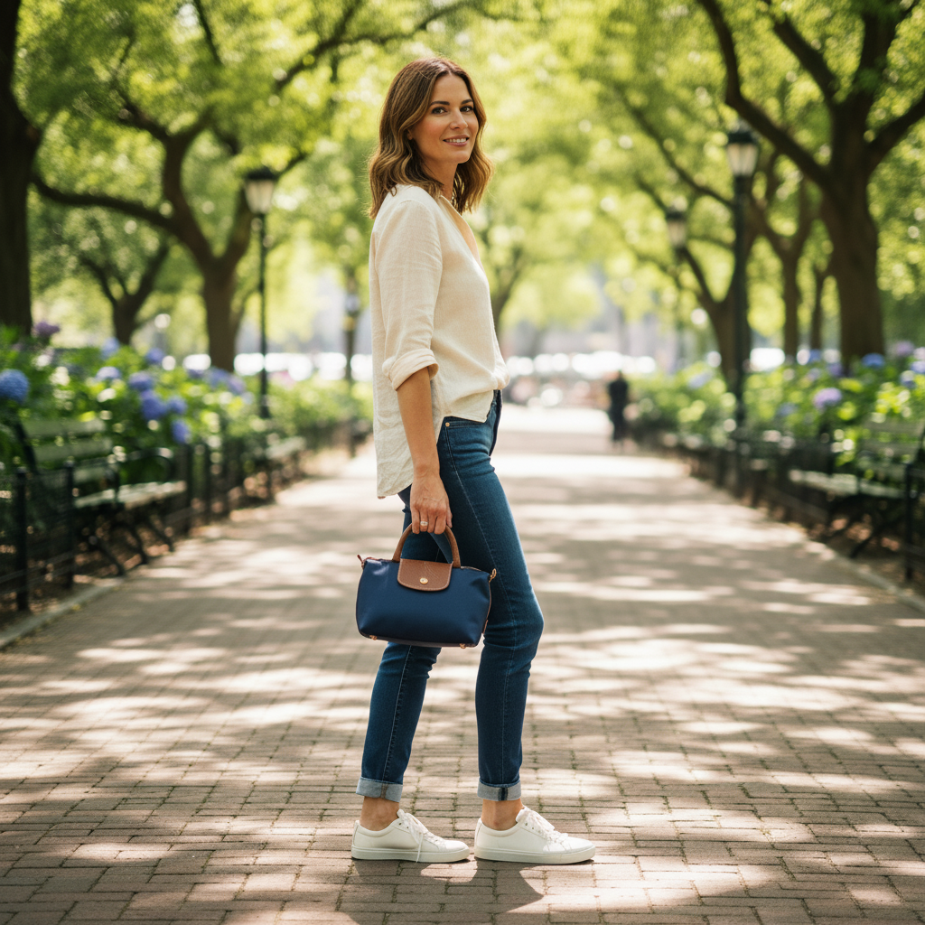 Mini Bolso Élan Navy, Correa incluida