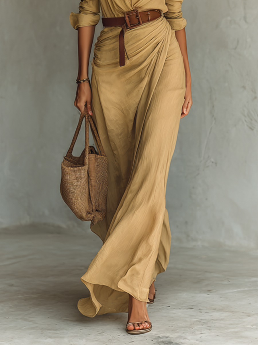 Éléonore | Vestido Camisero Elegante con Cinturón