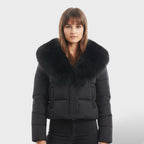 Éloïse | Chaqueta Acolchada de Lujo con Cuello de Pelo