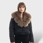 Éloïse | Chaqueta Acolchada de Lujo con Cuello de Pelo