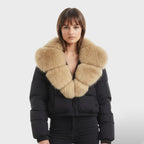 Éloïse | Chaqueta Acolchada de Lujo con Cuello de Pelo