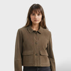 Chaqueta Vintage Mujer de Ante Otoño