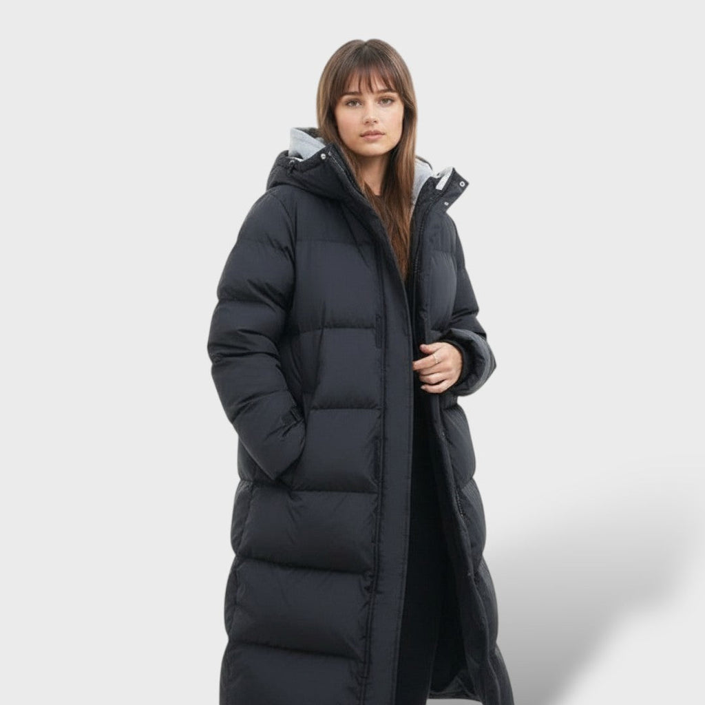 Abrigo Largo Impermeable de Invierno para Mujer
