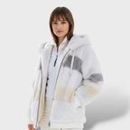 Chaqueta de Invierno con Capucha y Cremallera para Mujer