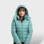 Chaqueta Acolchada Ligera de Plumas Mujer