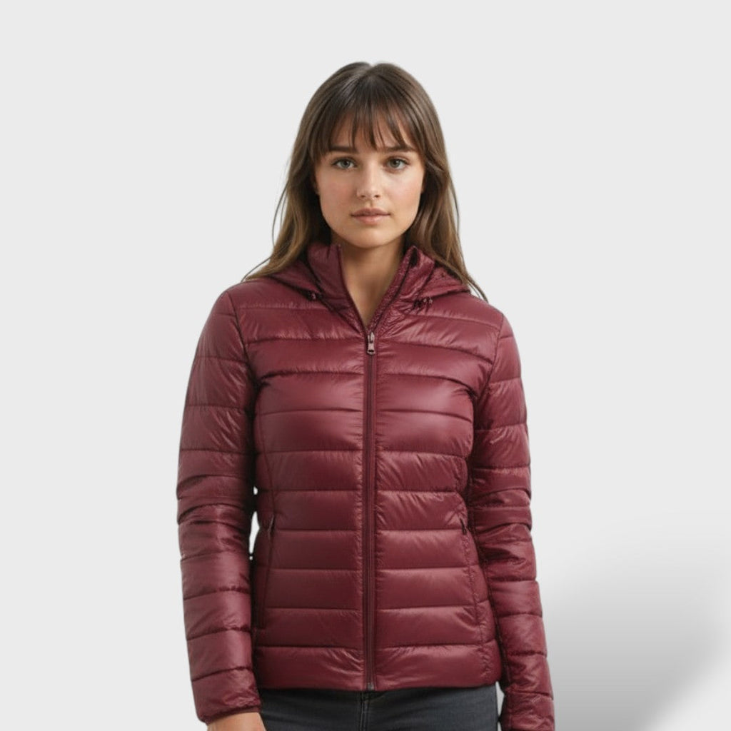 Chaqueta Acolchada Ligera de Plumas Mujer