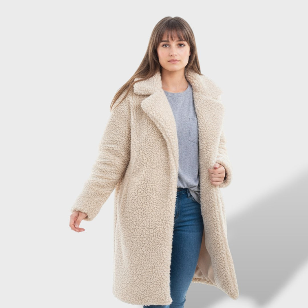 Abrigo Teddy Largo Mujer | Cálido y con Estilo