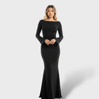 Vestido Maxi Elegante Manga Larga Mujer