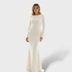 Vestido Maxi Elegante Manga Larga Mujer