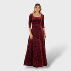Florélia | Vestido Elegante de Cuello Cuadrado