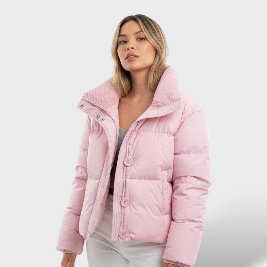 Amélie | Chaqueta Acolchada Elegante con Cuello Alto