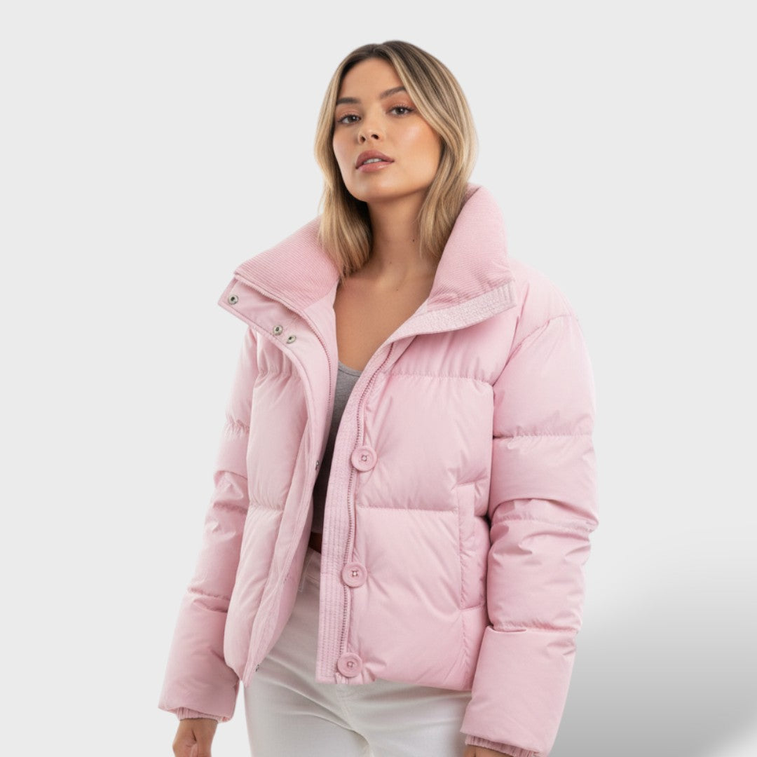 Amélie | Chaqueta Acolchada Elegante con Cuello Alto