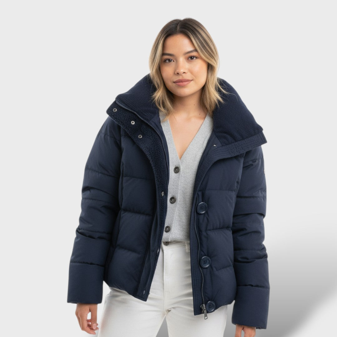 Amélie | Chaqueta Acolchada Elegante con Cuello Alto