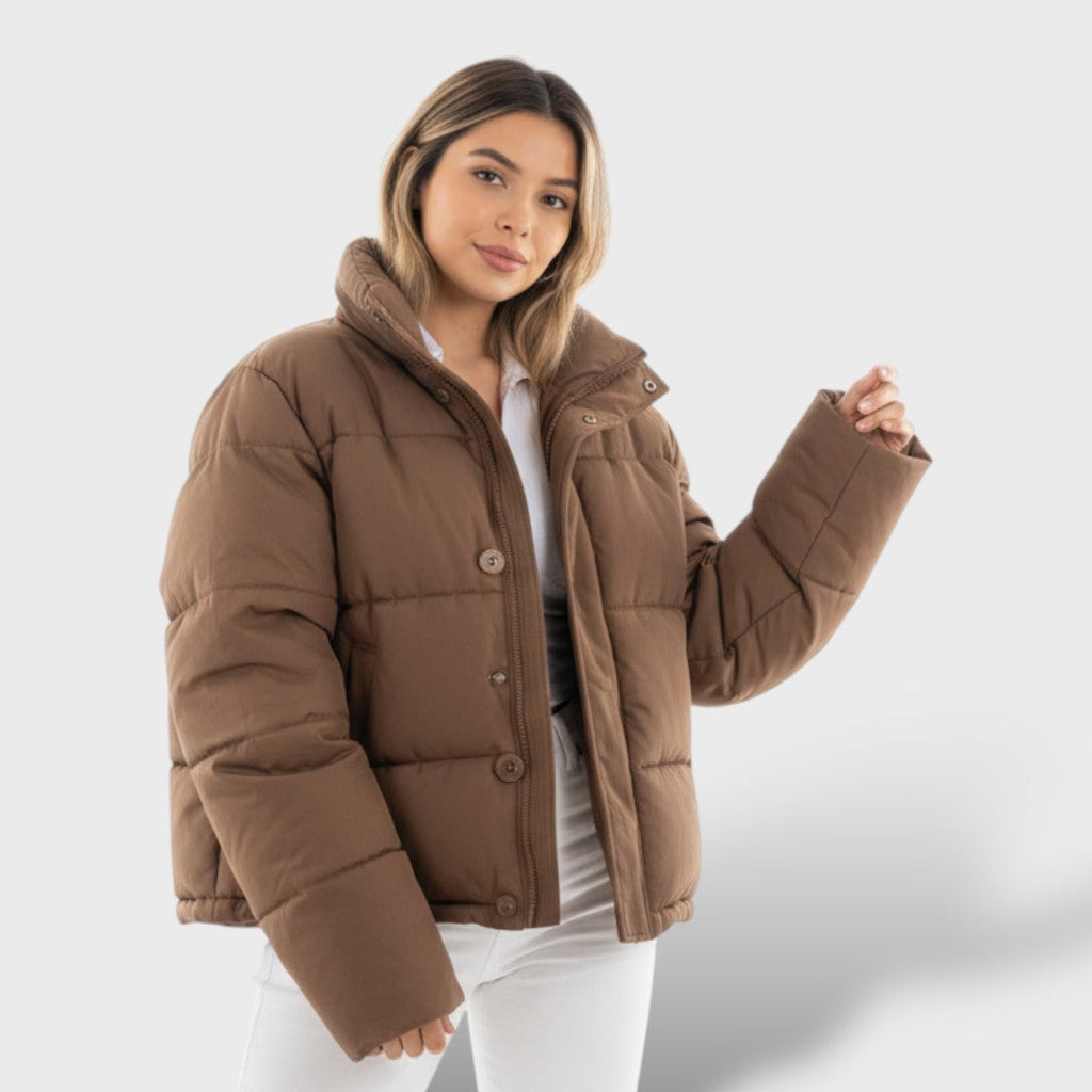 Amélie | Chaqueta Acolchada Elegante con Cuello Alto