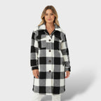 Abrigo Femenino Oversized Cálido Elegante