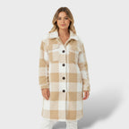 Abrigo Femenino Oversized Cálido Elegante