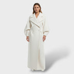 Abrigo Trench Feminino de Inverno Longo