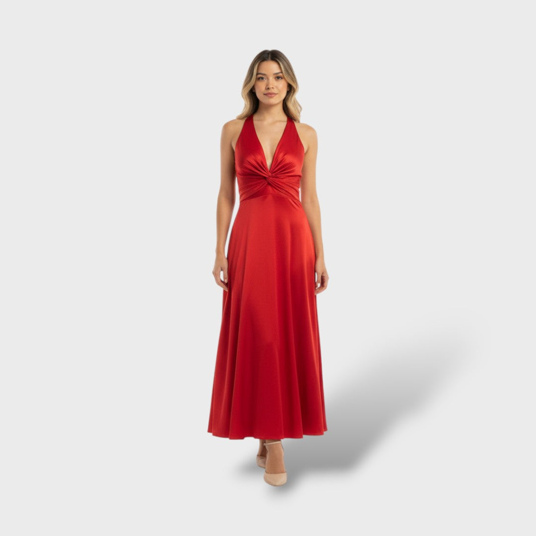 Vestido maxi elegante de fiesta sin mangas