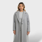 Abrigo Femenino Oversized Largo de Invierno