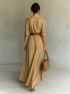 Éléonore | Vestido Camisero Elegante con Cinturón