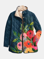 CLOE | Chaqueta Acolchada de Flores Campestres
